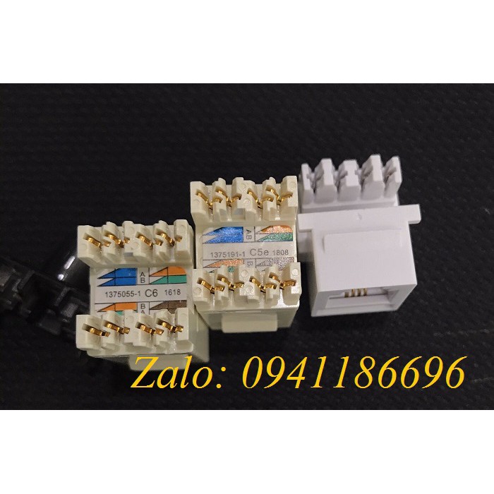 Modul Jack Cat5E, nhân mạng RJ45 mã 1-1375191-1