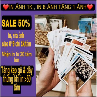 [NOWSHIP] IN ẢNH 6x9 THEO YÊU CẦU CHỈ 1K TẶNG ÉP PLASTIC K VIỀN