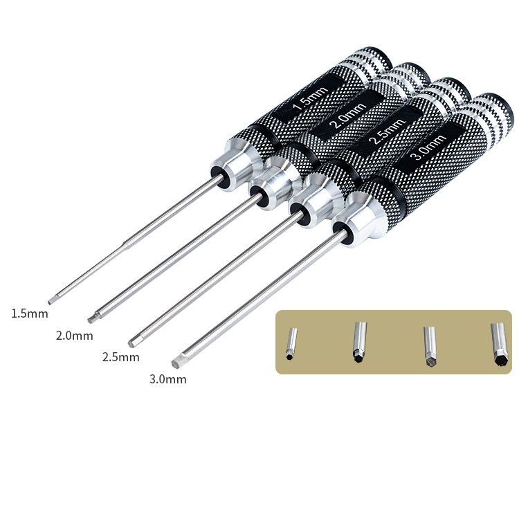 Tô vít đầu lục giác 1.5/ 2.0/ 2.5/ 3.0mm - làm từ thép gió (HSS)