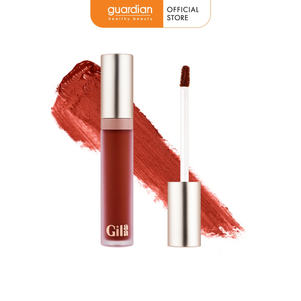 Son kem lì Gilaa Long Wear Lip Cream Full Size (5g) 01 Đỏ nâu