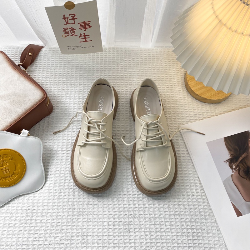 Giày Lười Da Đế Dày Thời Trang Hàn Quốc 2022 Cho Nữ