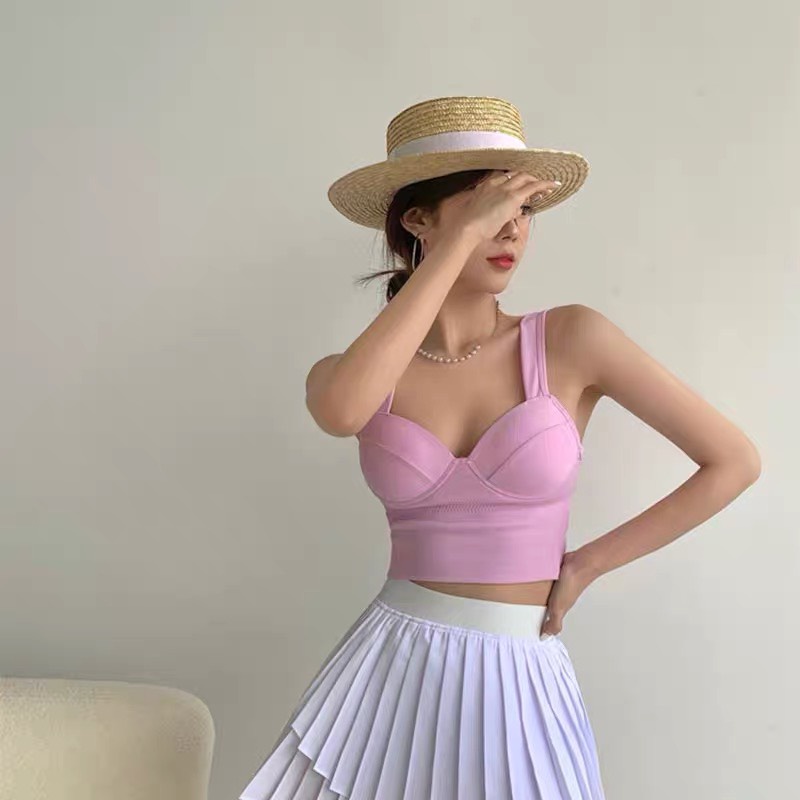 Áo Lót Nữ 2021 Không Gọng Nâng Ngực - Áo Bra nữ 2 dây hở lưng nâng vòng một gợi cảm mẫu  cao cấp ofelia
