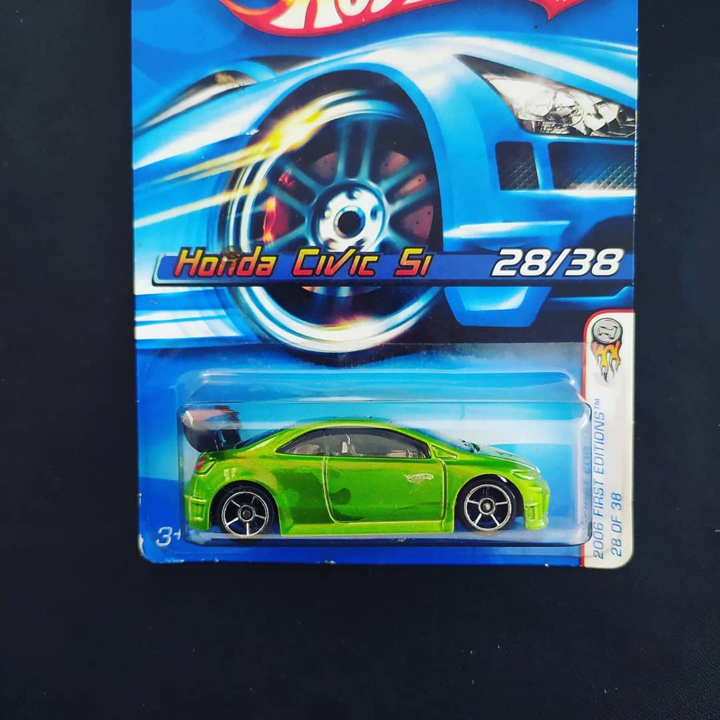 Hot Wheels Mô Hình Đồ Chơi Xe Hơi Honda Civic Si Green Vhtf Rare 1