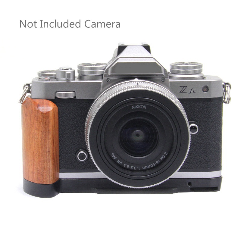 Tay Cầm Bằng Gỗ Tháo Lắp Nhanh Cho Giá Đỡ Máy Ảnh Kỹ Thuật Số NIKON ZFC Màu Đen