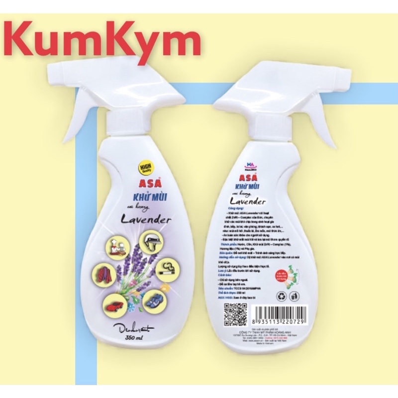 Khử mùi ASA Lavender 350ml