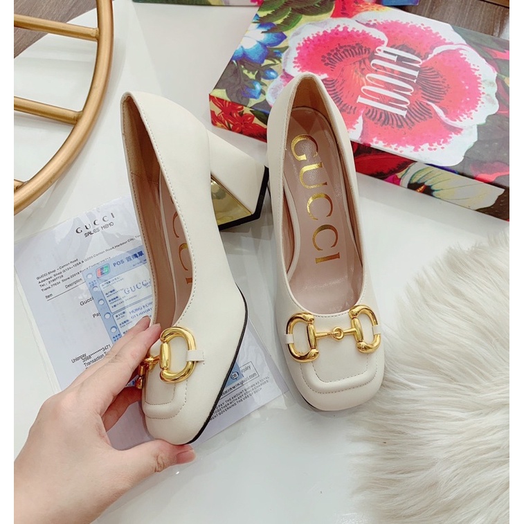 Đầm gu.cci da lò khóa vàng