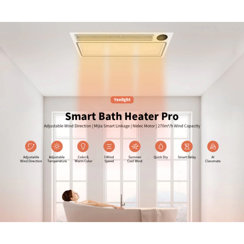 Máy sưởi / Đèn sưởi nhà tắm thông minh Xiaomi Yeelight 8 in 1 - Pro YLYB005 (YLYB02YL) / YLYB004 (YLYB01YL)