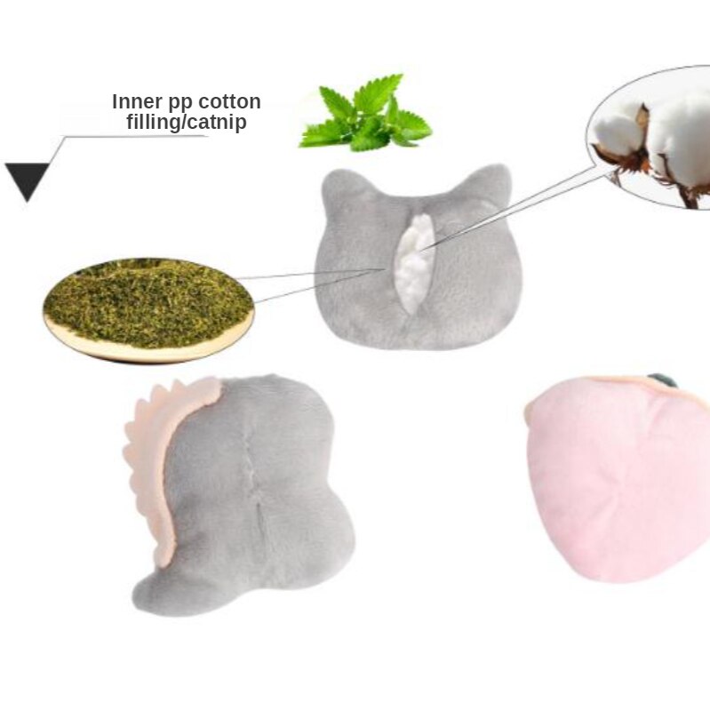 Đồ chơi thú bông bằng cỏ bạc hà cho mèo cưng thiết kế kiểu dáng dễ thương