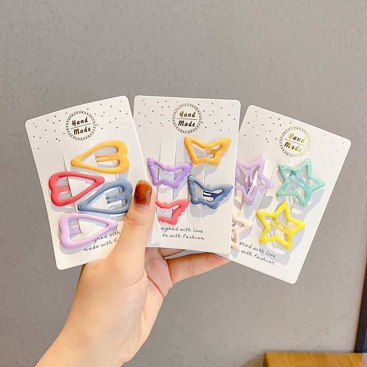 Kẹp Tóc Cỡ Nhỏ Màu Kẹo Phong Cách Hàn Quốc Dễ Thương Cho Bé Gái