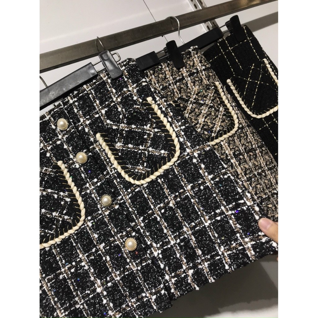 CHÂN VÁY DẠ TIÊU 2 TÚI CÚC XINH ( ẢNH THẬT + VIDEO ) | BigBuy360 - bigbuy360.vn