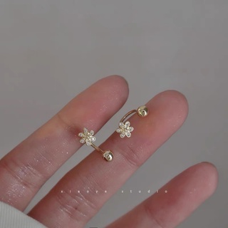 ĐỌC KĨ - 1 CHIẾC khuyên hoa đá móc chốt bi