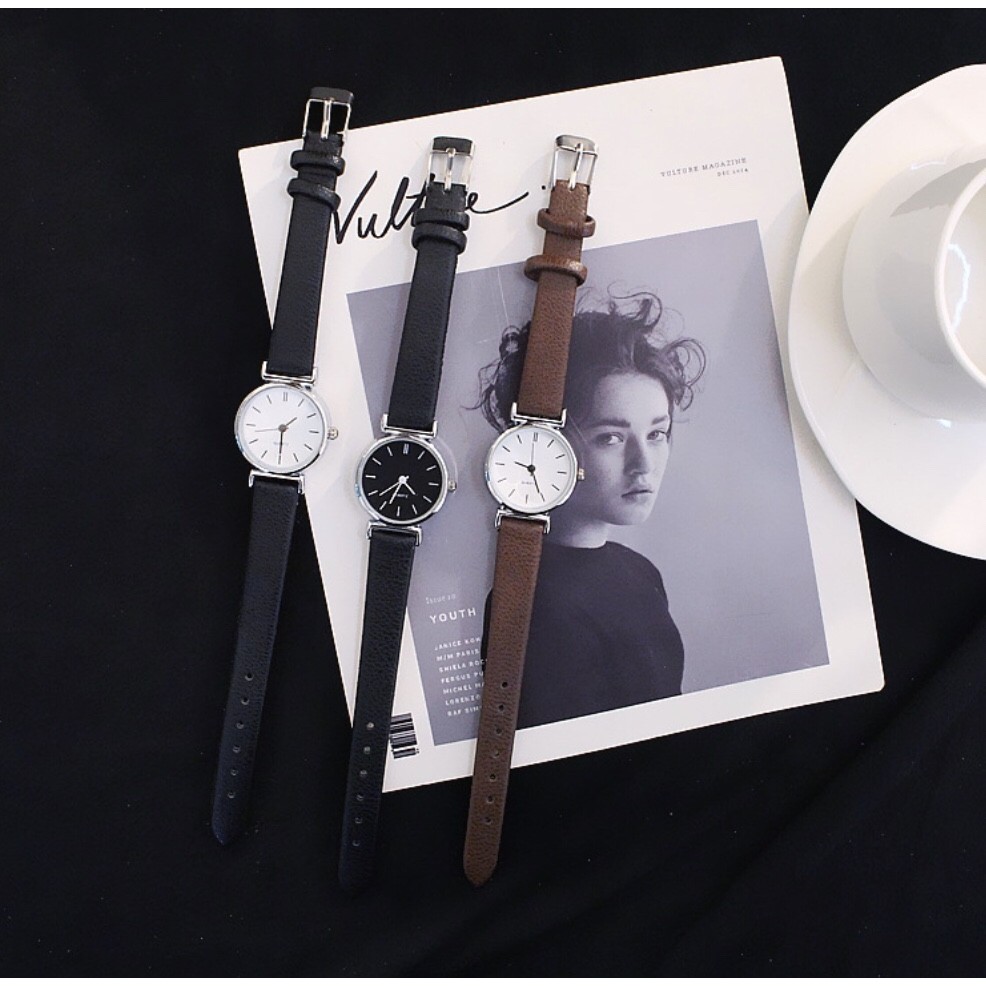 [Mã FAMAYFA2 giảm 10K đơn 50K] [GIÁ SỈ] ĐỒNG HỒ NỮ DÂY DA MẶT TRÒN HNWATCH905 ĐỘC LẠ XINH XẮN | BigBuy360 - bigbuy360.vn