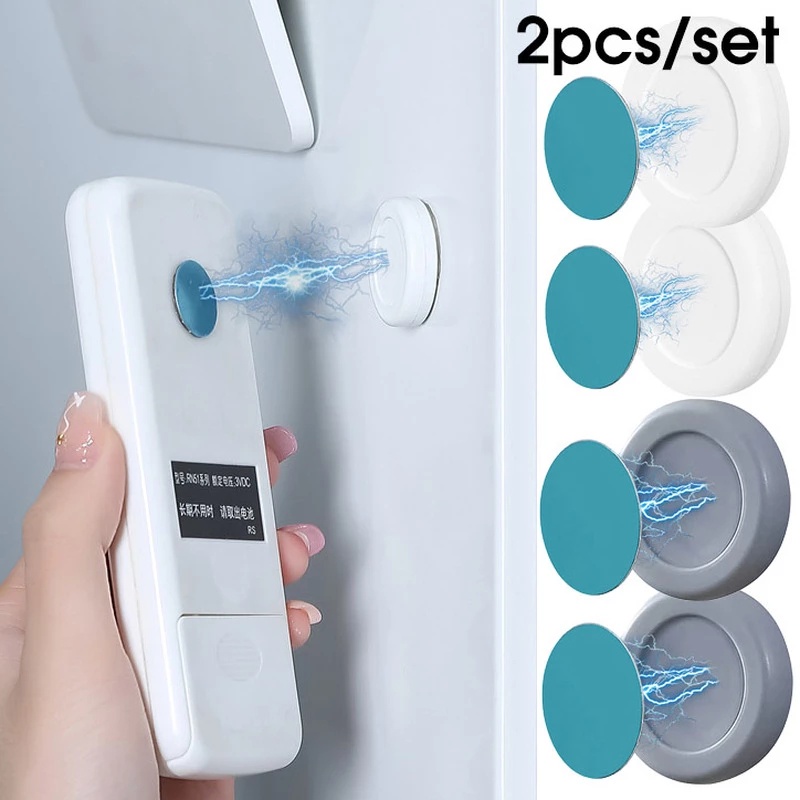 1 Bộ Giá Đỡ Nam Châm Hít Tường Chống Mất Cho Tủ Lạnh / Đồ Điều Khiển Từ Xa /
