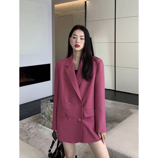 Áo Vest Oversize Eclipse 2 Hàng Cúc Dáng Rộng Oversize