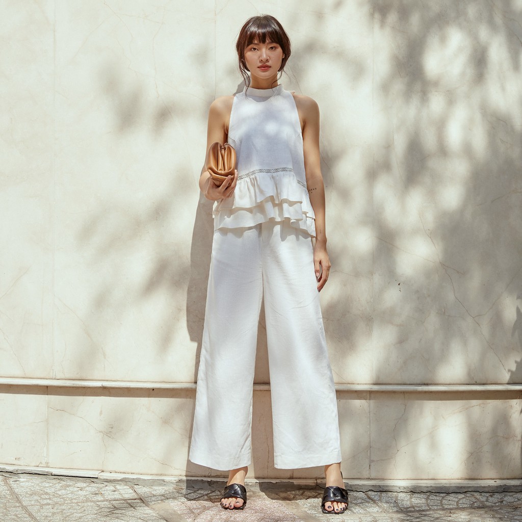 ZADA PANT - Quần linen ống suông thanh lịch