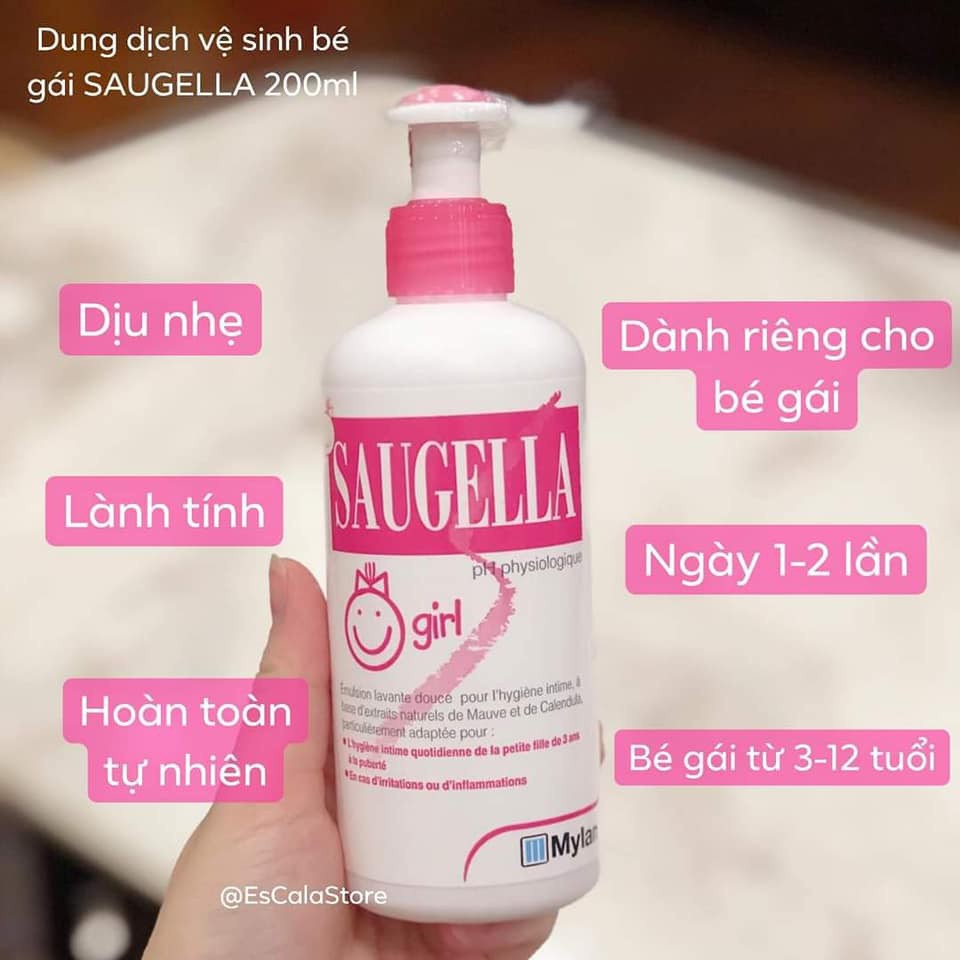 Dung Dịch Vệ Sinh Hàng Ngày Dành Cho Bé Gái Saugella 200ml