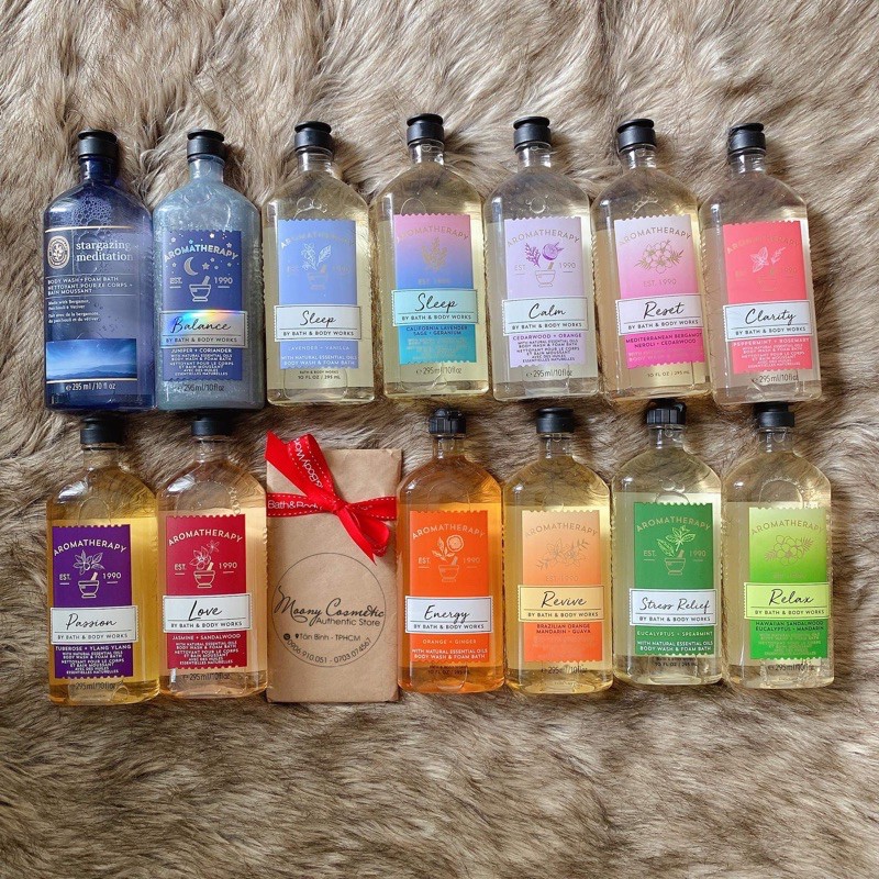 Gel tắm  bath & body works  tự chọn mùi 30ml/88ml/295ml