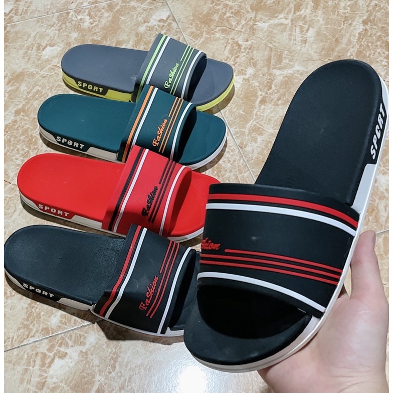 dép nam nữ - FASHION quai kẻ 5 màu cực chất（không chọn màu）