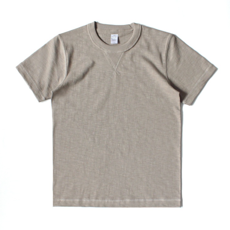 Áo Thun Cotton Xược Mỹ, Áo Phông Tây Ngắn Cổ Tròn Dệt Kim Chữ V Cao Cấp OLDMAN 300g Chất Liệu Dày Dặn, Chuẩn Form , Cổ Đ