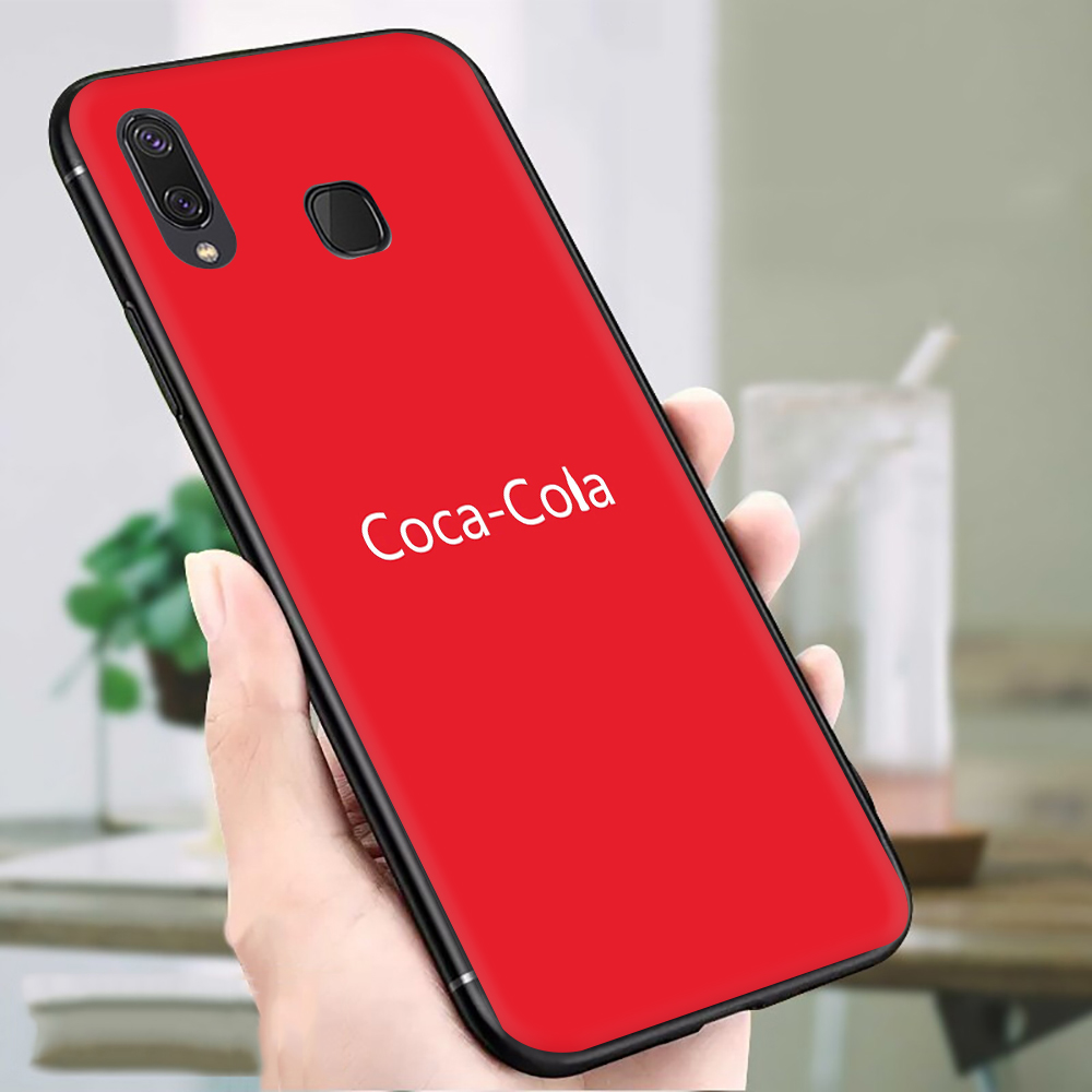 Ốp Lưng Hình Coca Cola Cho Điện Thoại Samsung A01 Eu A02S A6 2018 A7 2018 A8 2018