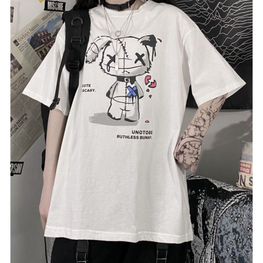 ÁO THUN, ÁO PHÔNG TAY LỠ UNISEX FORM RỘNG OVERSIZE NELLY ANIME M828 DH SHOP