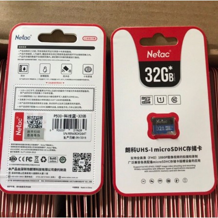 Thẻ nhớ Netac MicroSD 32GB,64GB,128GB - Tốc Độ Đọc Chuẩn Class 10 - [BH Chính Hãng 5 Năm] | WebRaoVat - webraovat.net.vn