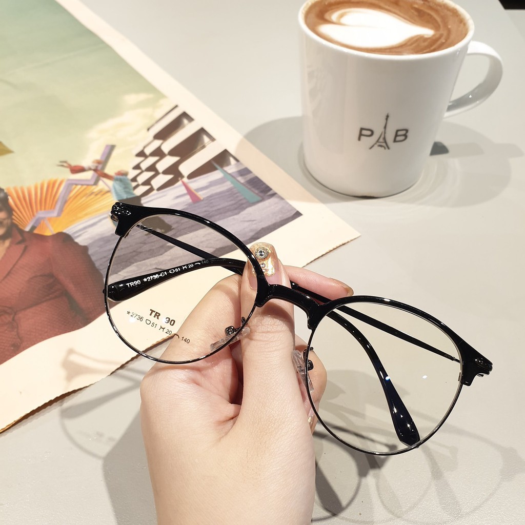 Gọng kính cận thời trang [Cắt kính mắt cận-loạn] Kính gọng tròn 2736 | BigBuy360 - bigbuy360.vn