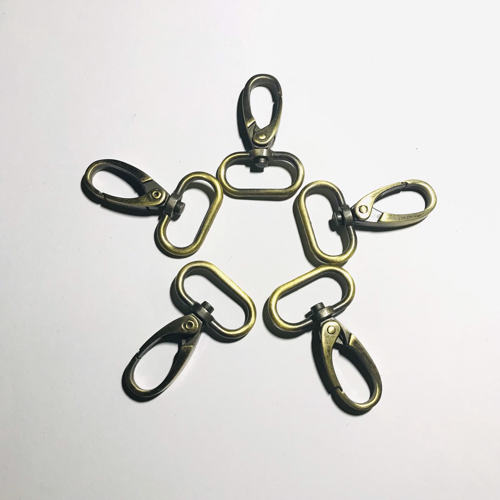Móc càng cua/Móc cua 2,5cm làm dây đeo túi xách handmade, làm móc chìa khóa và các sản phẩm DIY