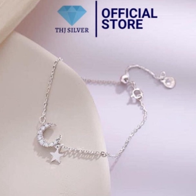 Lắc tay trăng sao THj nhẹ nhàng nữ tính -Chuẩn bạc ta