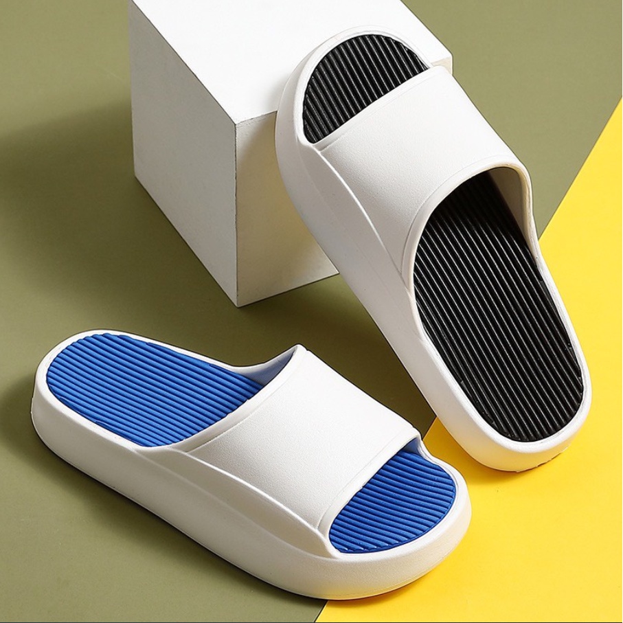 [Hàng Loại 1] Dép bánh mì ulzzang nam nữ siêu dày đế 4cm chống nước HÀNG LOẠI 1 SIZE KÉP, TÚI ZÍP(D68)
