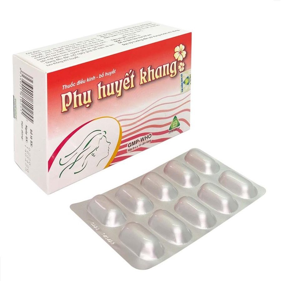 [GIÁ GỐC] Phụ Huyết Khang Ngăn Ngừa Rối Loạn Kinh Nguyệt Hộp 50 viên