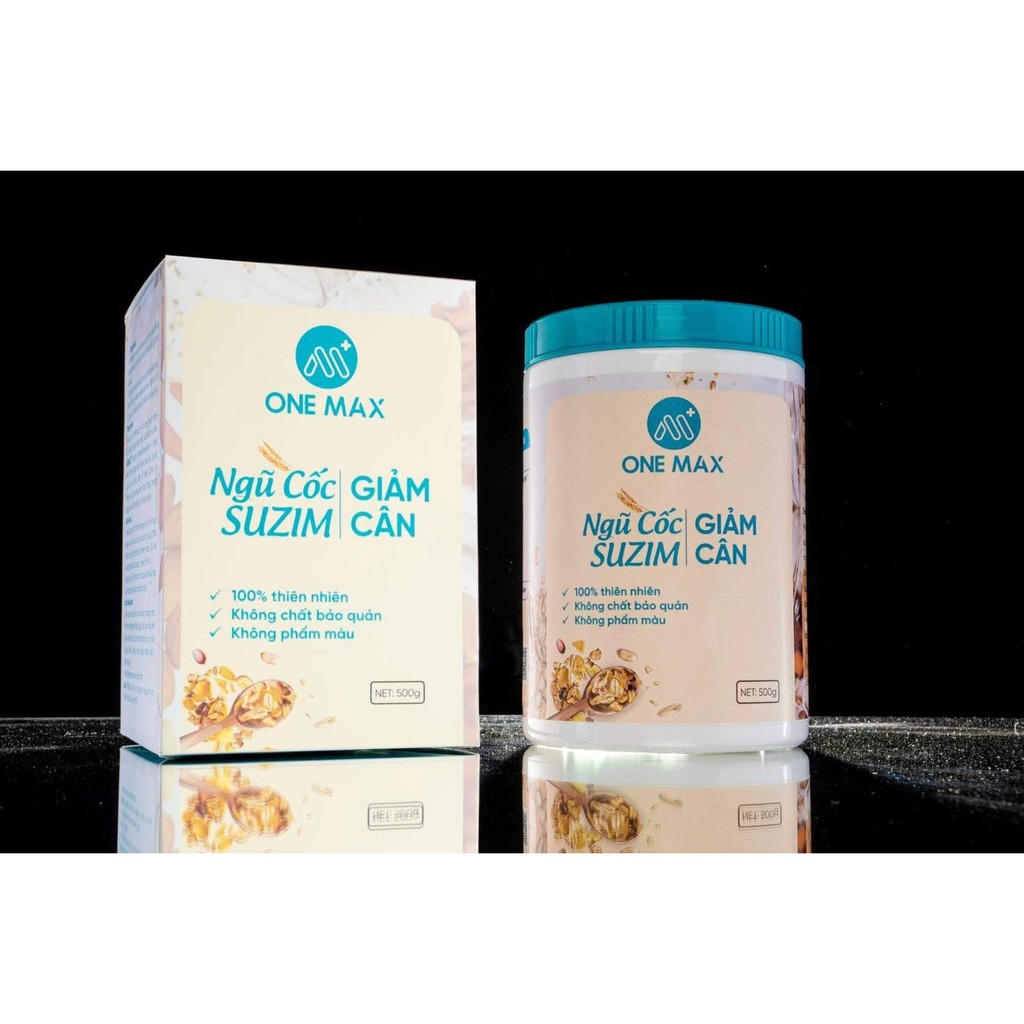 [Tặng bình lắc] [OneMax] Ngũ cốc dinh dưỡng giảm cân SuZim 500Gr (Tặng kèm hướng dẫn tập luyện và ăn uống)