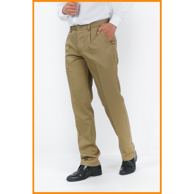 Quần kaki nam có ly Merriman mã THMKP023-SANSTONE chất liệu mềm mại chống nhăn