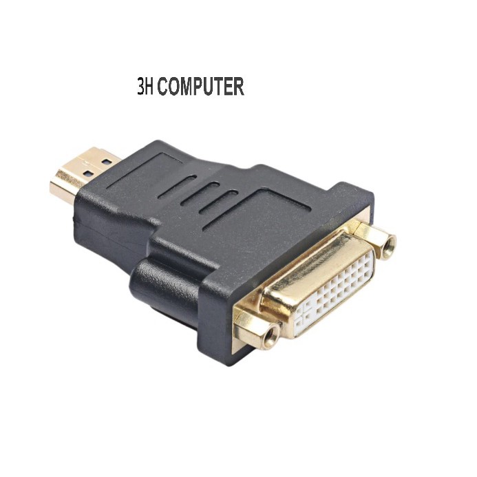 Đầu chuyển đổi DVI đầu cái 24+5 sang HDMI đực (1 cái)