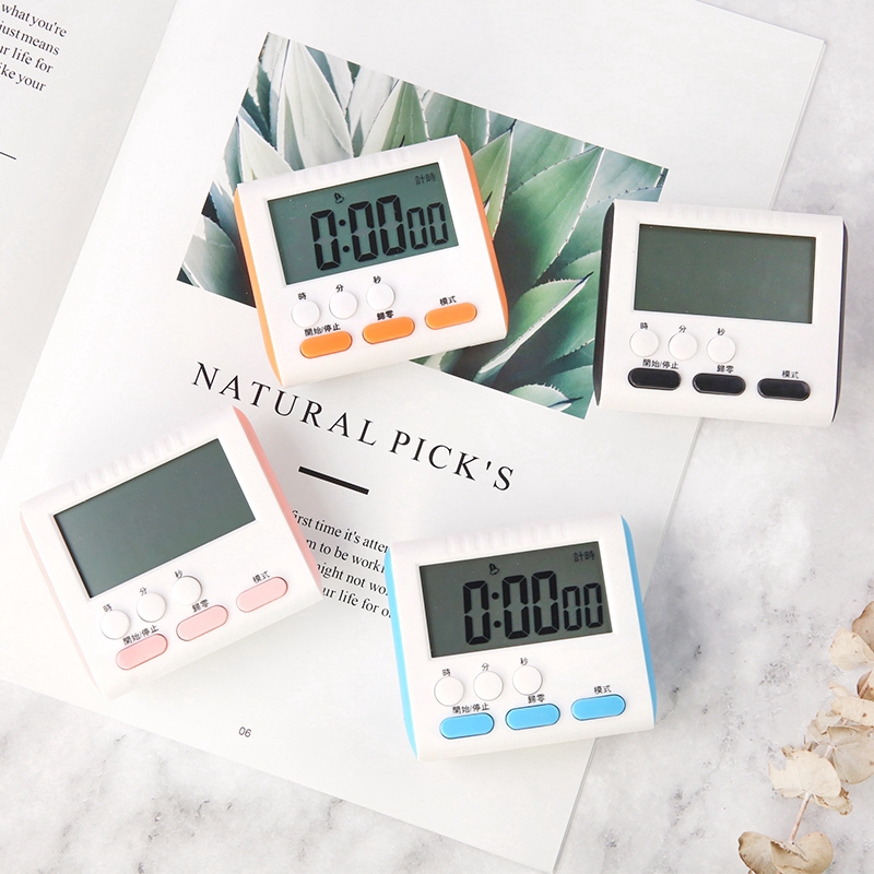 Đồng hồ điện tử hẹn giờ đếm ngược nấu ăn có nam châm tiện lợi