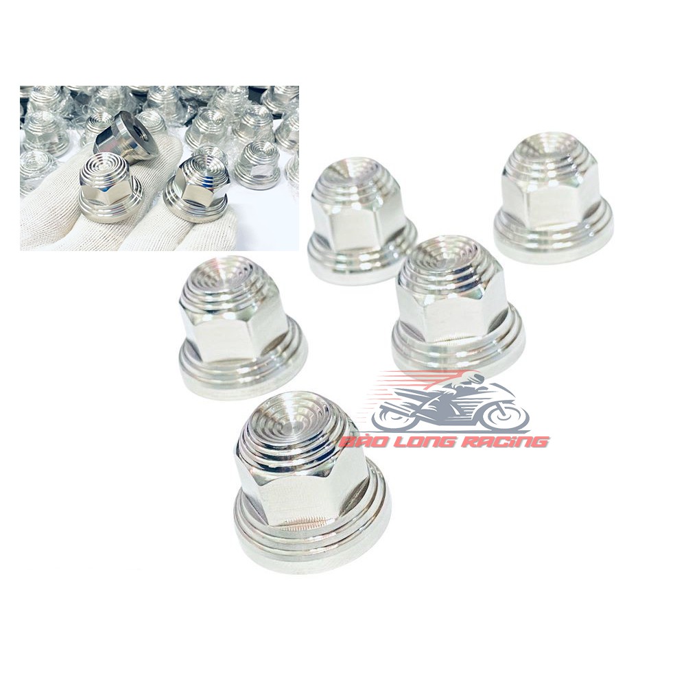 Tán THÁI salaya Inox 304 10li 12li 14li gắn nhiều loại xe máy Thích hợp