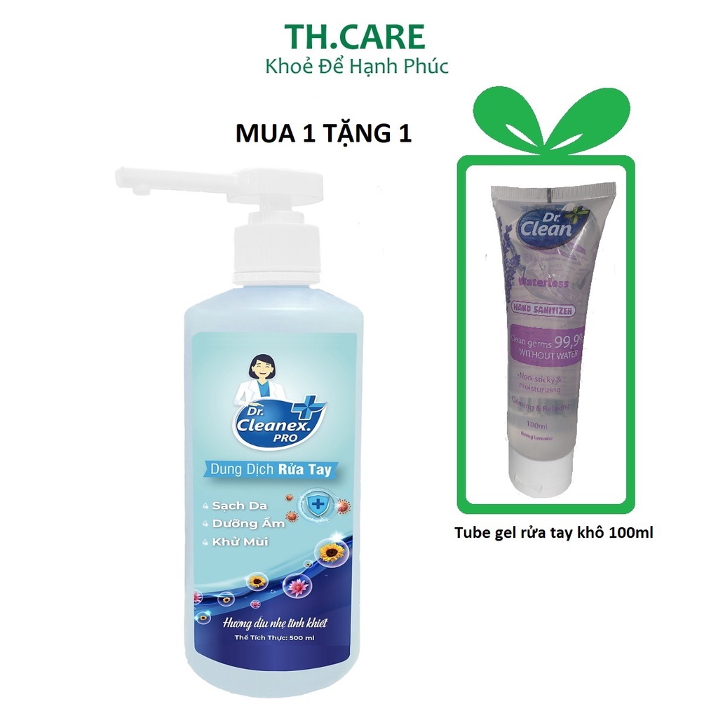 Nước rửa tay khô sạch khuẩn Dr Clean Pro chai 500ml