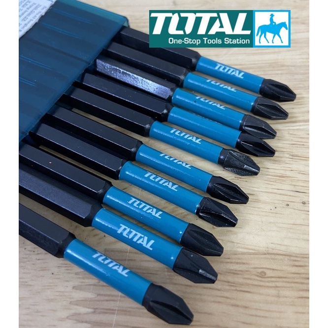 Bộ 10 mũi bắt vít bake có từ dài 15cm PH2 x 150mm Total TACIM16PH263