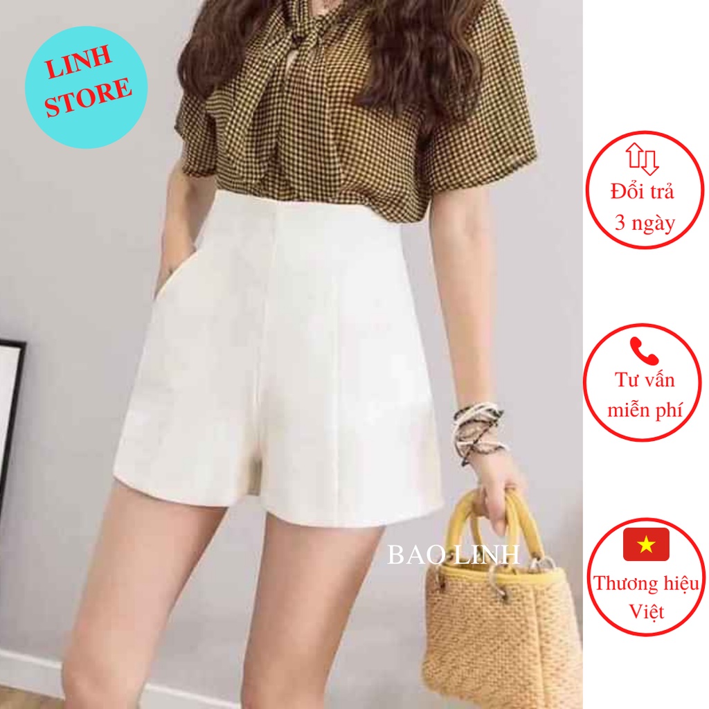 Quần Cạp Cao Nữ LINH STORE Thời Trang Nữ Mặc Ở Nhà Hay Đi Chơi Chất Liệu Tuyết Mưa Hãng Vitex