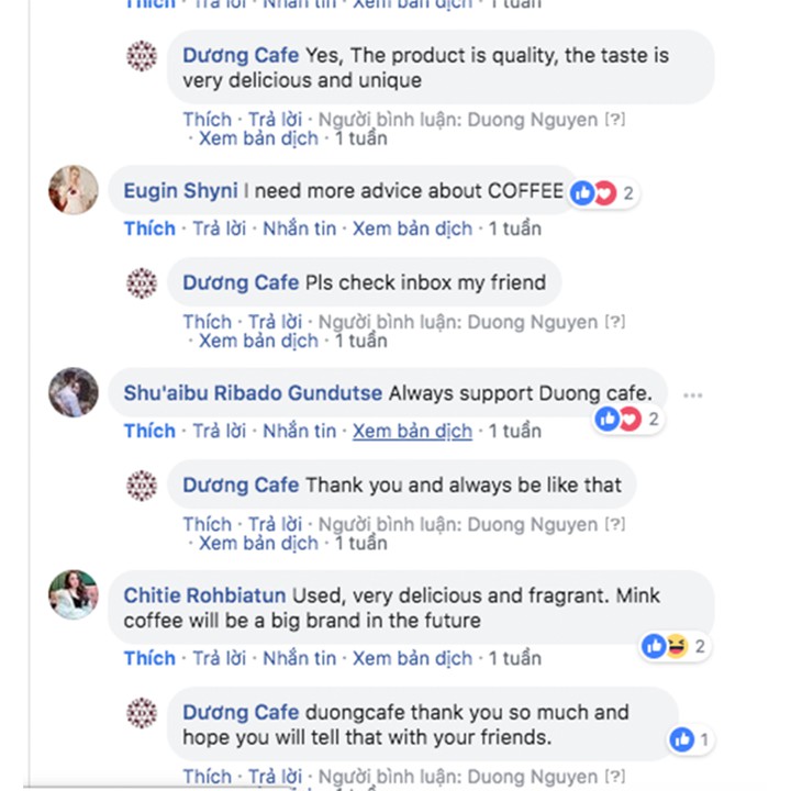 [ Bộ 4 gói Mộc] CÀ PHÊ RANG XAY NGUYÊN CHẤT - ROBUSTA COFFEE - THƠM NGON CHUẨN VỊ - DƯƠNG CAFE | BigBuy360 - bigbuy360.vn