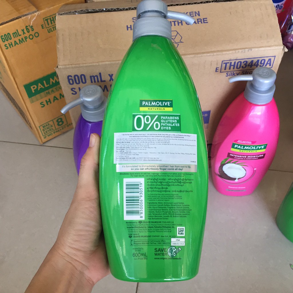 DẦU GỘI PALMOLIVE 600G CHAI VÒI CHỌN MÀU