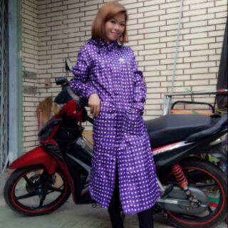 Áo mưa măng tô nữ