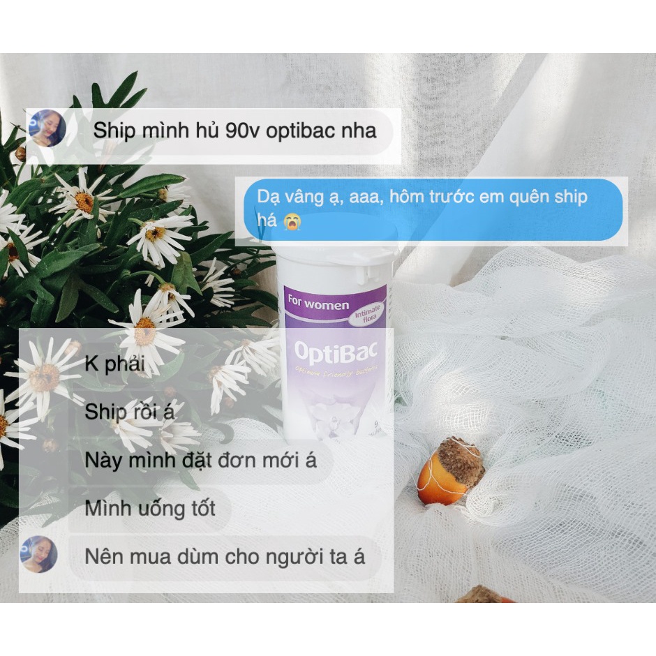Men vi sinh Optibac tím - Optibac For Women Probiotics - 30/90 viên