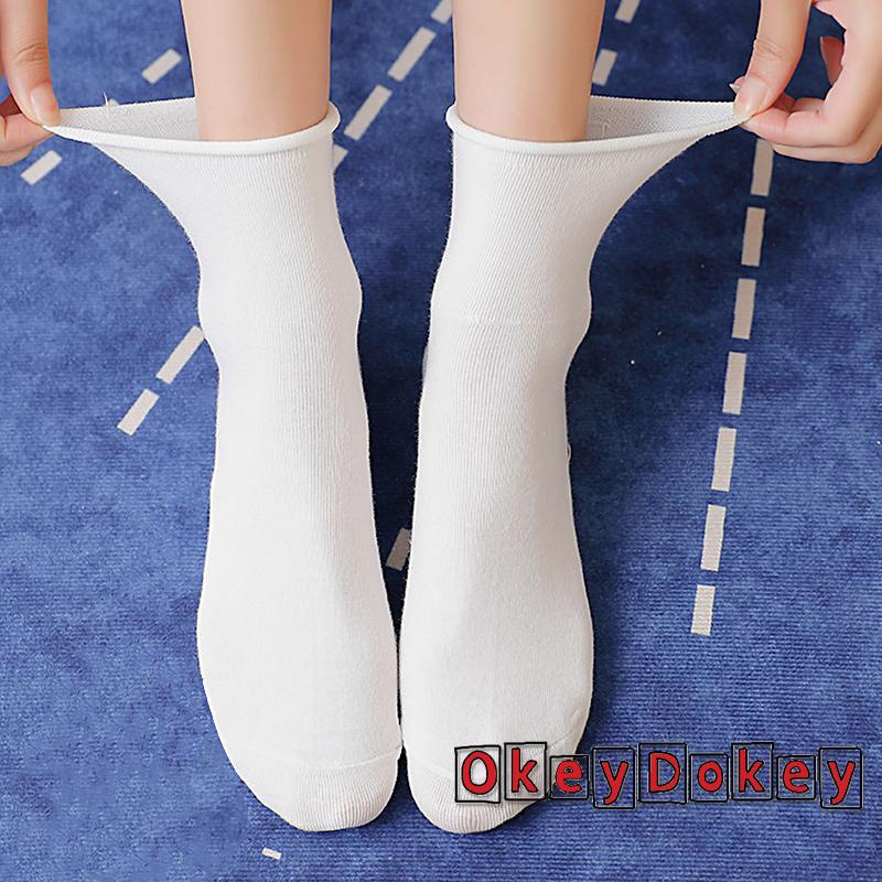 Vớ cotton màu trơn thời trang đơn giản xinh xắn dành cho nữ