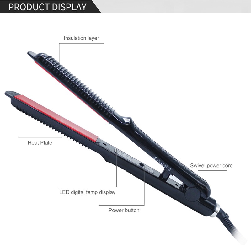 Ubeator Titanium Hair Straightener Electric Straightening Hair Iron Heat