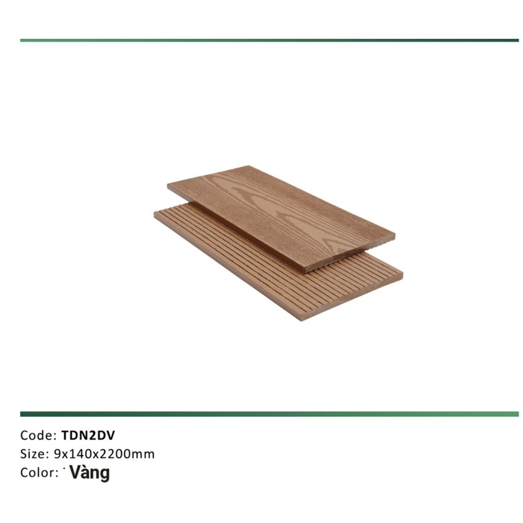 Thanh đa năng bản lớn 142 x10x2200mm, chất liệu composite, dành cho ngoài trời, sân vườn, vận chuyển cắt làm đôi