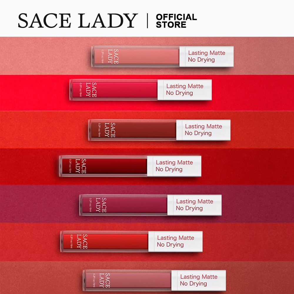 Son Kem Lì SACE LADY Lâu Trôi Lên Màu Chuẩn Cho Phái Đẹp 6ml | BigBuy360 - bigbuy360.vn