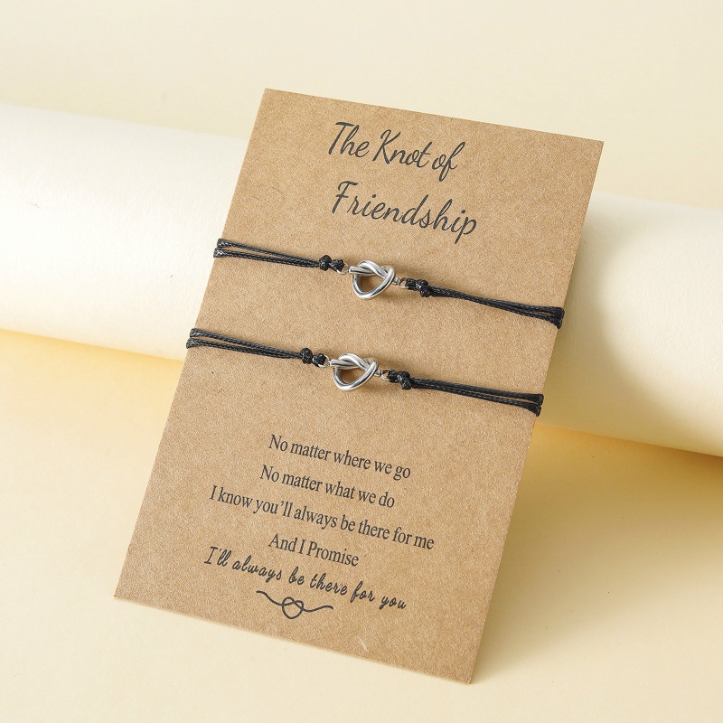 1 Set Vòng Cổ Thắt Nút Hình Trái Tim Bằng Thép Không Gỉ Phong Cách Âu Mỹ Sáng Tạo