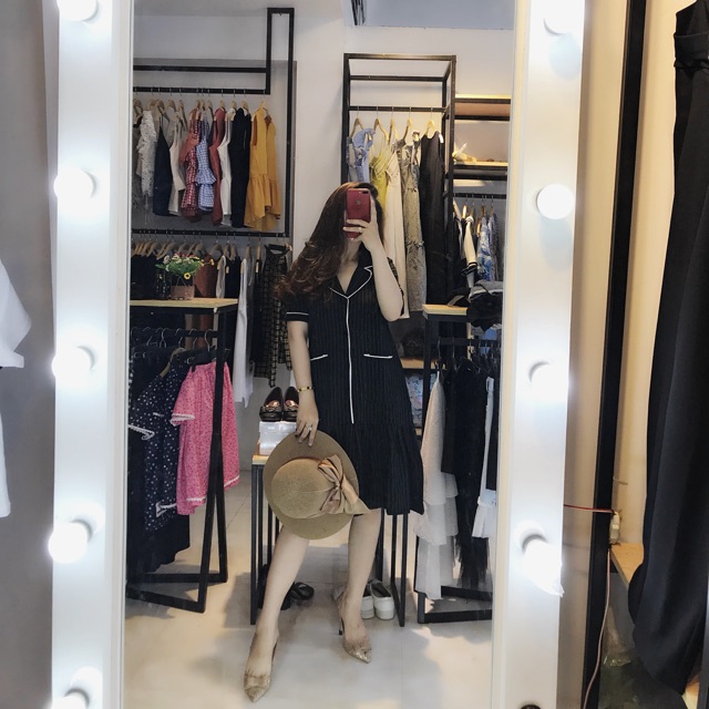 Váy xuông đuôi cá cổ pizama