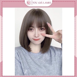 Tóc giả nữ cao cấp💖𝑭𝑹𝑬𝑬𝑺𝑯𝑰𝑷💖Tóc giả vic cụp ngắn kèm ảnh thật